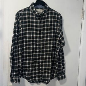 AEROPOSTALE Green and White Scottish Check Plaid Cotton Shirt-M NWT!